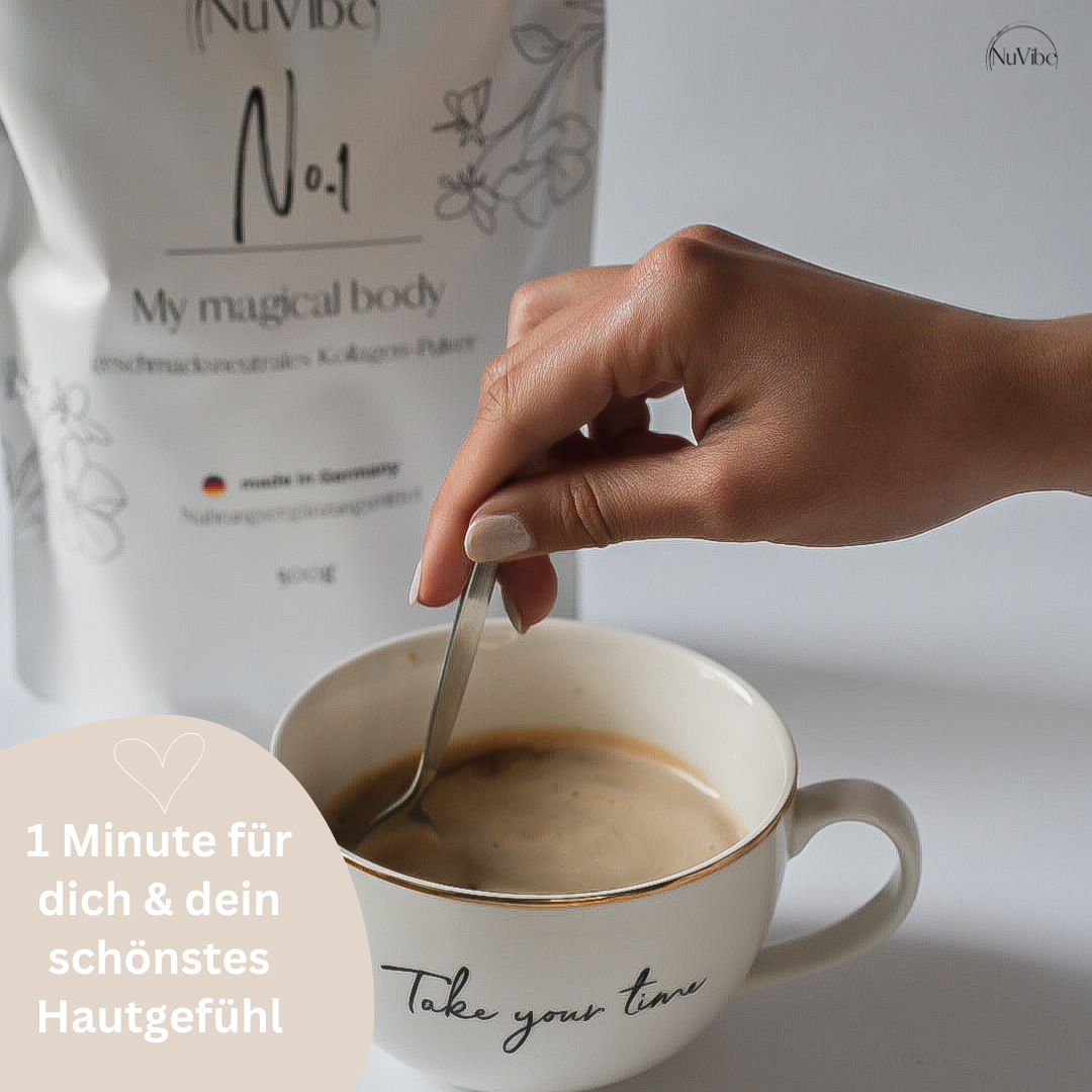 Glow Coffee mit NuVibe® Kollagen Pulver