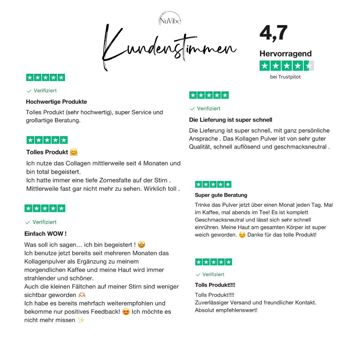 Bewertung NuVibe® Kollagen