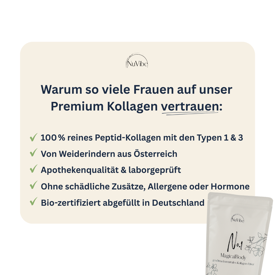 NuVibe Kollagen Qualitätsstandards