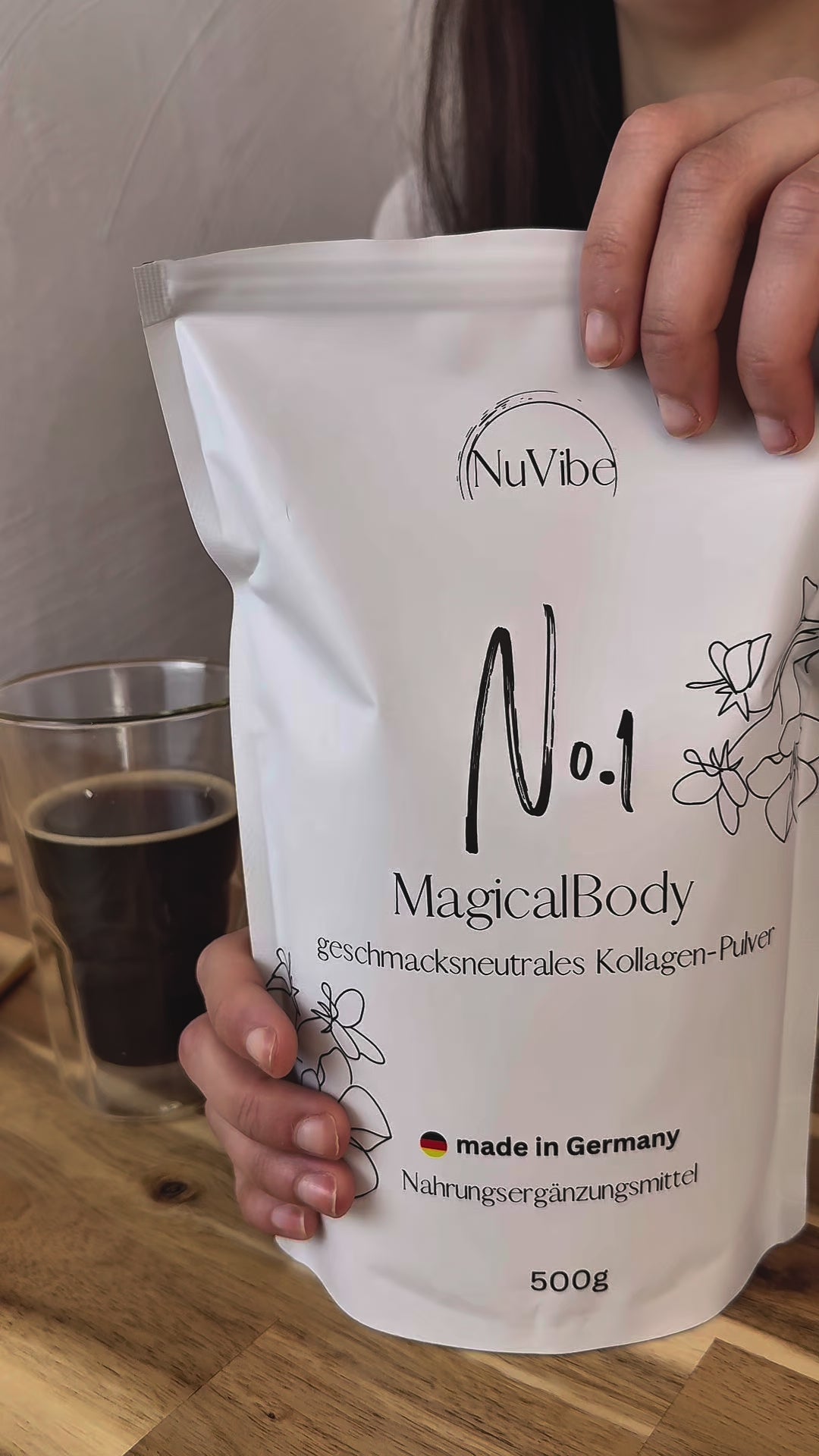 Anwendung NuVibe Kollagen